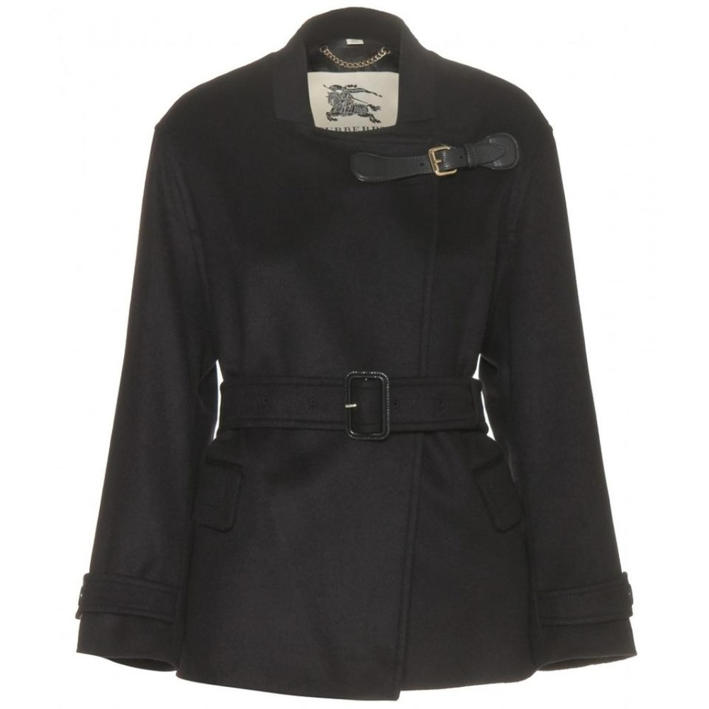 Burberry London Black Heronsby Wool Short Jacket